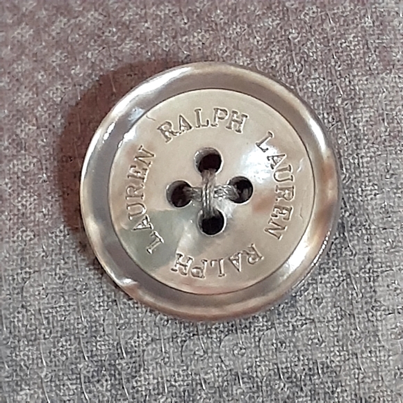 RALPH LAUREN PURPLE LABEL Silver Gray Sequin Blazer I Button Women's Sz 8 - Picture 9 of 16